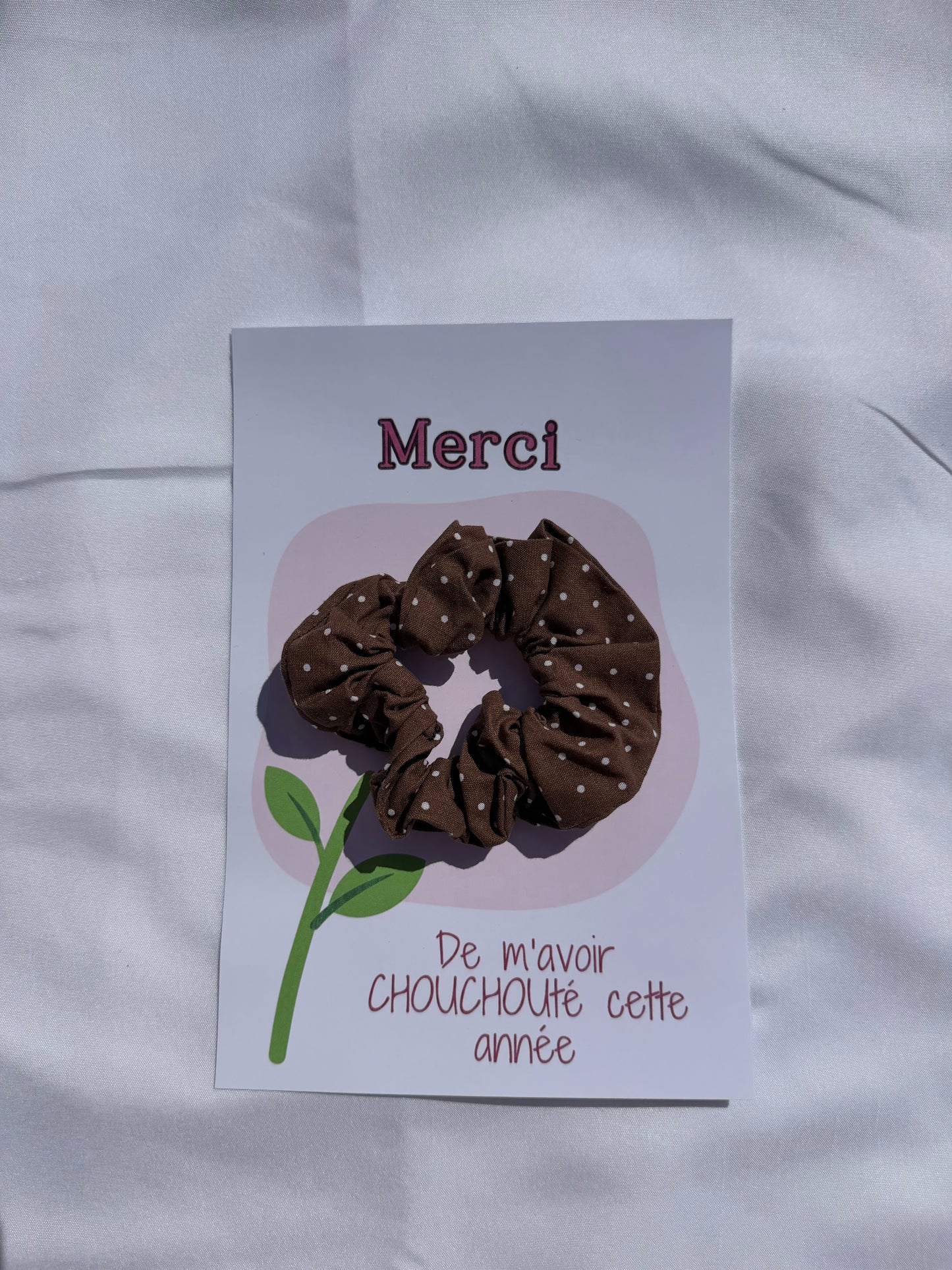 carte à chouchou camélia